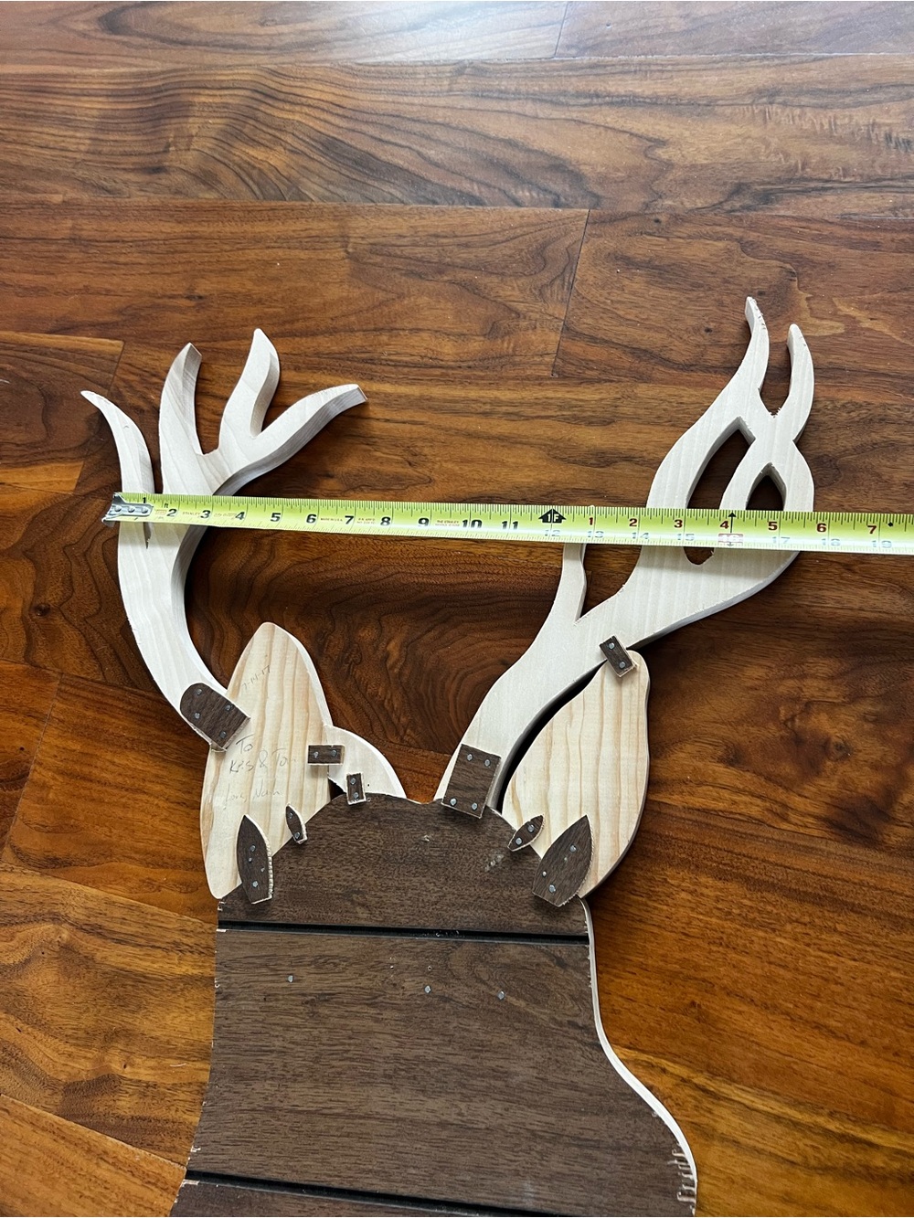 Handmade Wooden 3D Deer Head Wooden Wall Art - Picture 14 of 16
